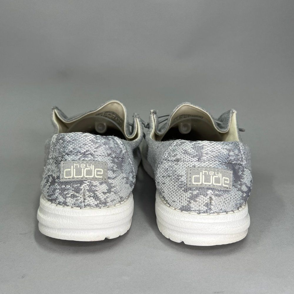 Hey Dude Wendy Stretch Shoes Women's Size 9 Fleece Glacier Gray Slip On Sneakers - Picture 5 of 10